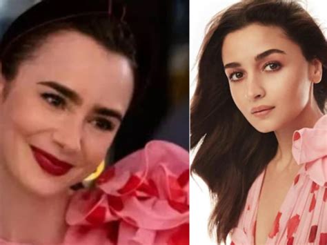 People Believe Lily Collins Copied Alia Bhatt's Look From Koffee With ...