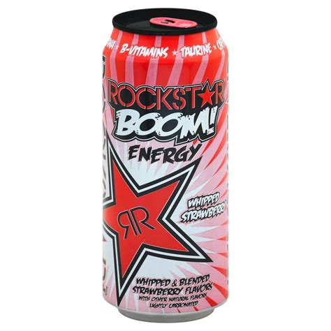 Rockstar BOOM! Whipped Strawberry Energy Drink - Shop Sports & Energy ...