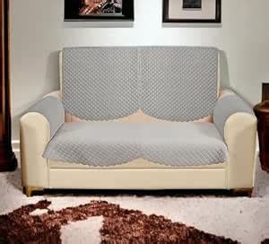 IVAZA Velvet Self Design Quilted Sofa Chair Cover 2 Seater + Arm Cover ...