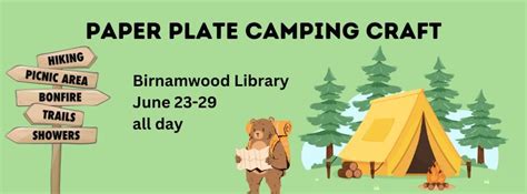Birnamwood: Paper Plate Camping Craft, Shawano County Library ...