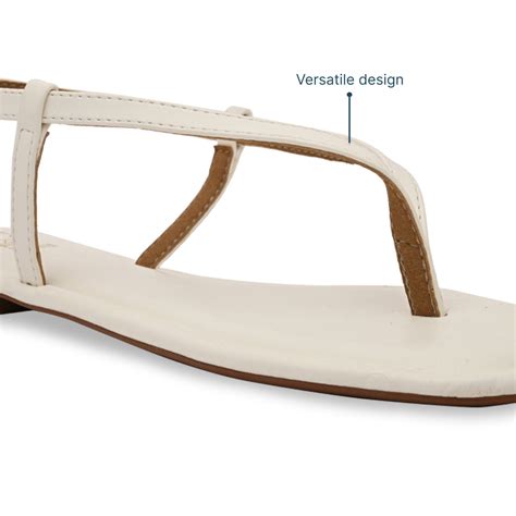 White Thong Backstrap Flats – The CAI Store