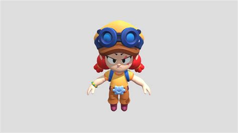 BRAWL STARS ANGRY JESSIE - Download Free 3D model by Brawl2024 ...