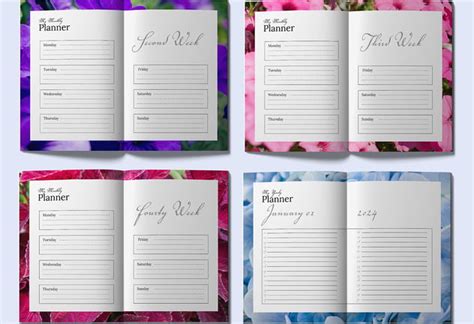 Weekly Planner Layout 的图像结果