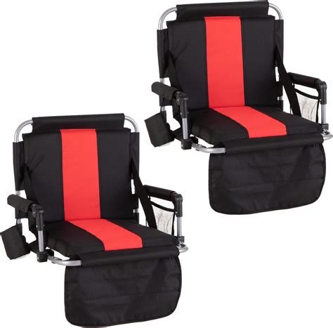 HIGH POINT SPORTS Foldable Stadium Seats for Bleachers with Back ...