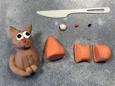 Image result for Cartoon Cat Clay Tutorial