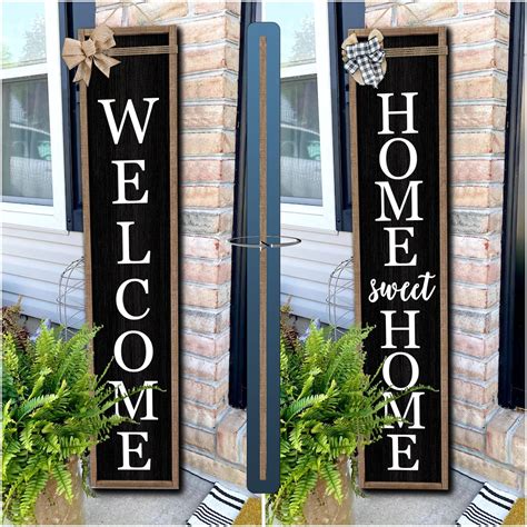 Amazon.com : Outdoor Welcome Sign for Front Porch Standing Large 2 ...
