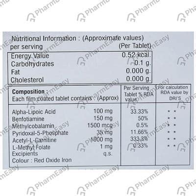 Buy Benfoshield Strip Of 10 Tablets Online & Save Up to 24% at PharmEasy