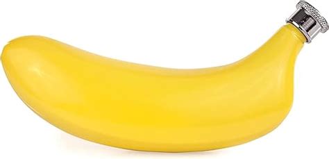 AUGEN Hip Flask Stainless Steel Leak Proof Banana 5oz (148ml) Liquor ...