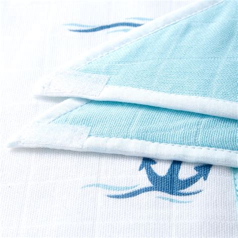 Anchor Embroidery Feeding Bibs And Burp Cloth - Organic Cotton | The ...
