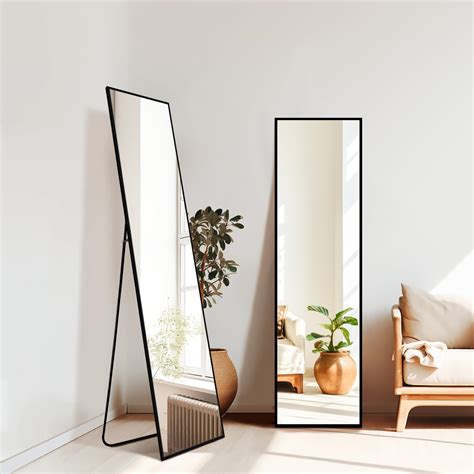 TRAHOME Standing Mirror Full Length Mirror,Large Floor Mirror with ...