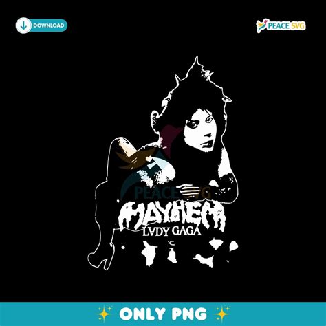 Lady Gaga Mayhem Album Comeback Png Clipart | Peace SVG