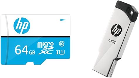 HP 64GB MicroSD Memory Card SDXC mx310 Class 10, UHS-I, U1 Card, Upto ...