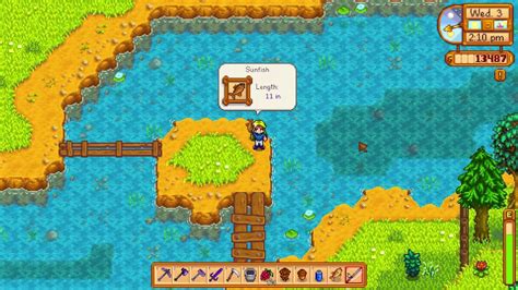 How to fish a SUNFISH - Stardew Valley - YouTube