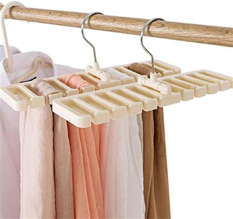 Belt Hanger, 10 Slot Tie Belt Scarf Rack Organizer, Space Saving ...