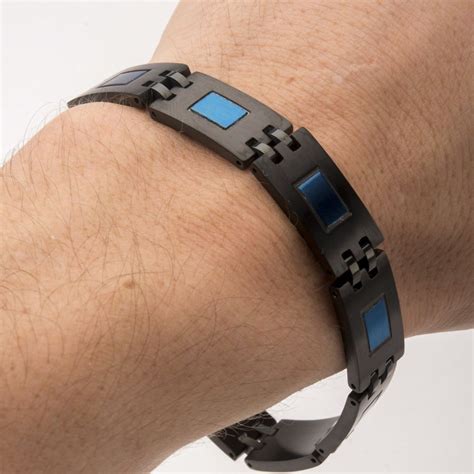 Rectangle Link Bracelet - Stainless Steel | Party, Daily Wear - INOX ...