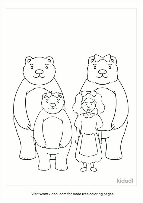 How To Draw The Three Bears And Goldilocks
