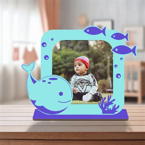Personalized Wooden Dolphin Photo Frame | Custom Gift – Zingy Gifts