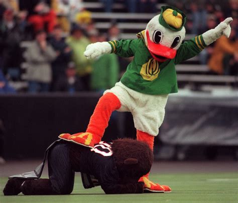 Looking back in photos at the many versions of The Oregon Duck mascot