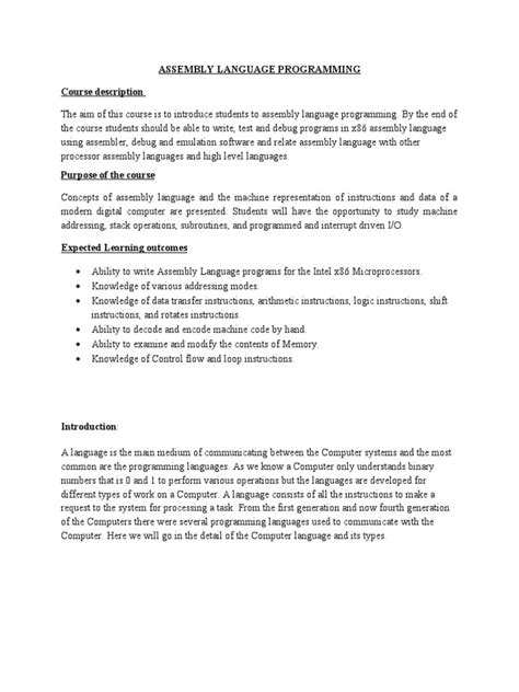 Intro to Assembly Language 的图像结果