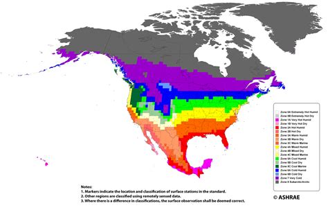 Climate Zones Map Usa States