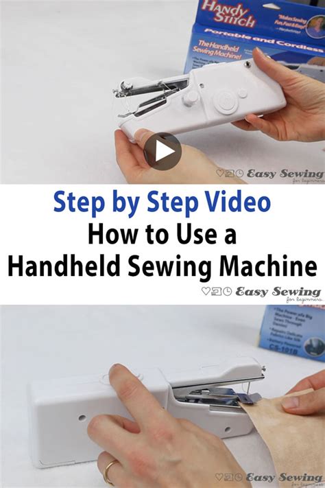 Image result for How to Use Handheld Sewing Machine