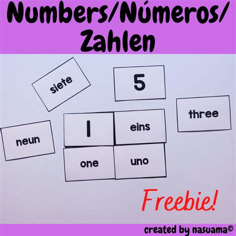 European Numbers 1-10