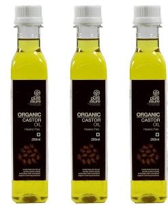 Pure & Sure Organic Castor Oil, 250ml x pack of 3 Hair Oil - Price in ...