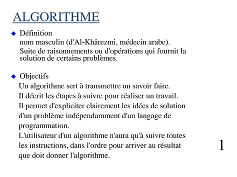 Image result for +Cour Algorithme ENC