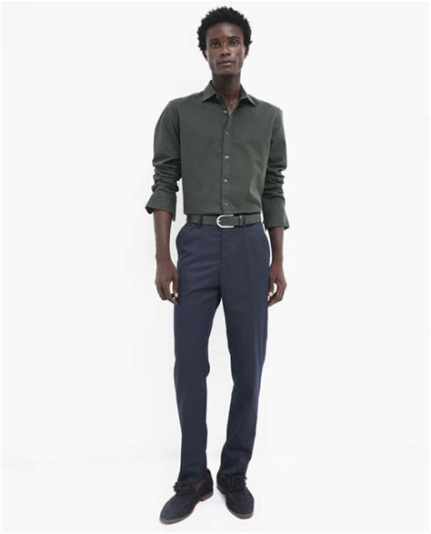 Rare Rabbit Men's Arlet Dark Green Cotton Plain Regular Fit Full Sleev