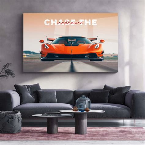 Chase the Unknown – Koenigsegg Jesko Attack Metal Poster | Futuristic ...