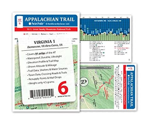Appalachian Trail Map At 6 Damascus Va Ceres Va At | Desertcart INDIA