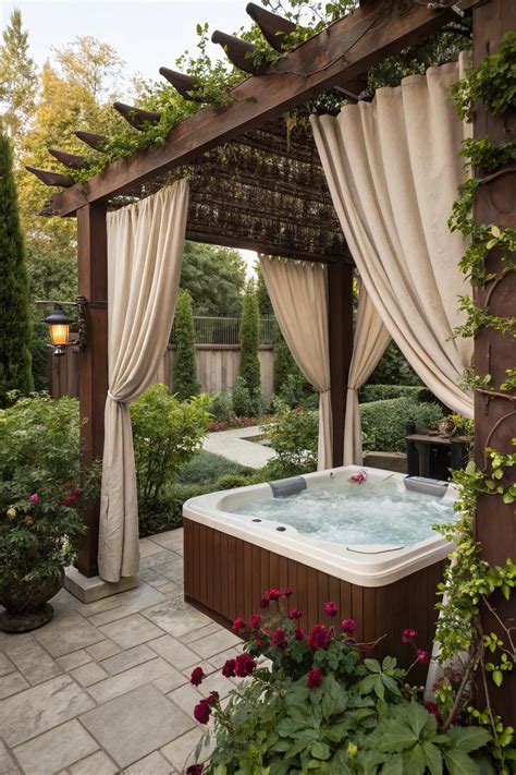 17+ Inspiring Hot Tub with Pergola Ideas