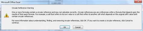 Cara mengatasi Circular Reference Warning pada MS Excel | Cara ...