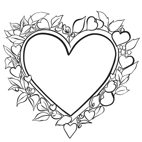 Coloring Pages Heart Shape