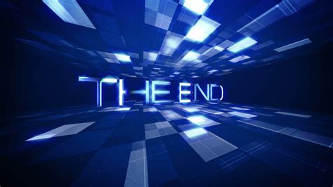 The End Text Science technology cinematic title background 12150263 ...