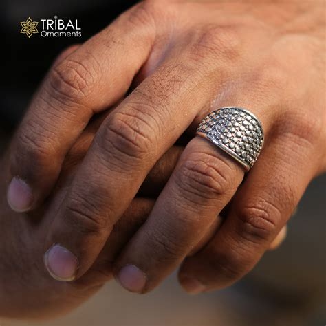SILVER MEN'S RING – TRIBAL ORNAMENTS