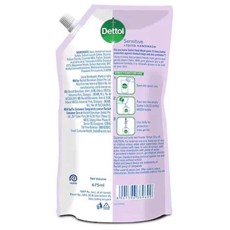 Dettol Liquid Hand wash, Sensitive, 675ml - Square Bazar