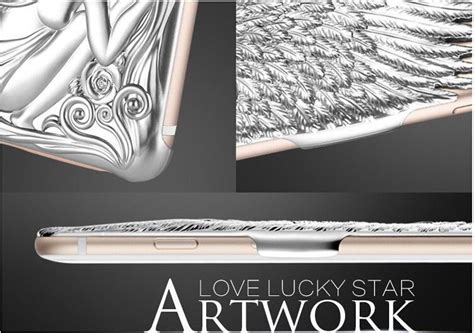 Love Crazy ® Apple iPhone 6 / 6S Premium Design Angel Star Wings ...