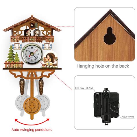 Buy Cuckoo Clocks German Black Forest Forest Clock Auto Clock, Swing ...