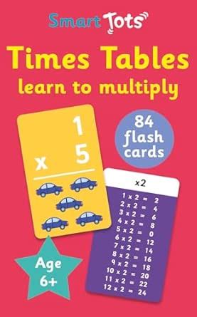 Times Tables - learn to multiply (Smart Tots Flash Cards) : Gale, Robyn ...