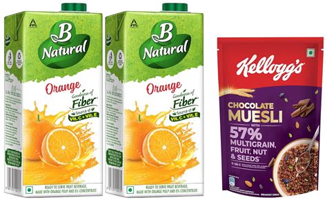 Kellogg's & B Natural Breakfast combo | Protein rich chocolate museli ...