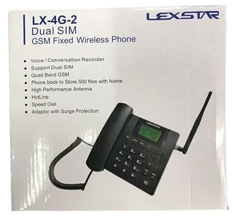 Bharat Radio Lexstar GSM Fixed Wireless Phone, Dual SIM : Amazon.in ...