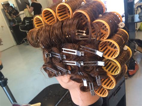 On base rollers and pin curls … | Hair rollers, Pin curls, Hair ...