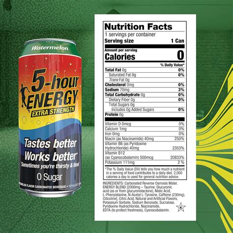 5-hourENERGY 5-hour ENERGY Extra Strength Watermelon Energy Drink India ...