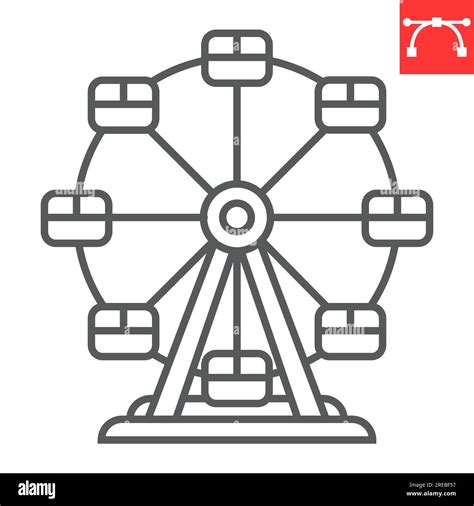 Simple Ferris Wheel Clipart Black And White