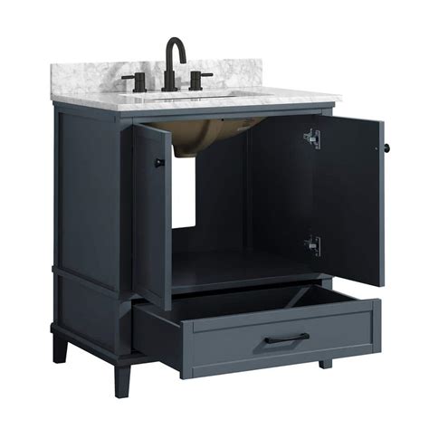Buy Merryfield 31 in. W x 22 in. D Bath Vanity in Dark Blue-Gray with ...