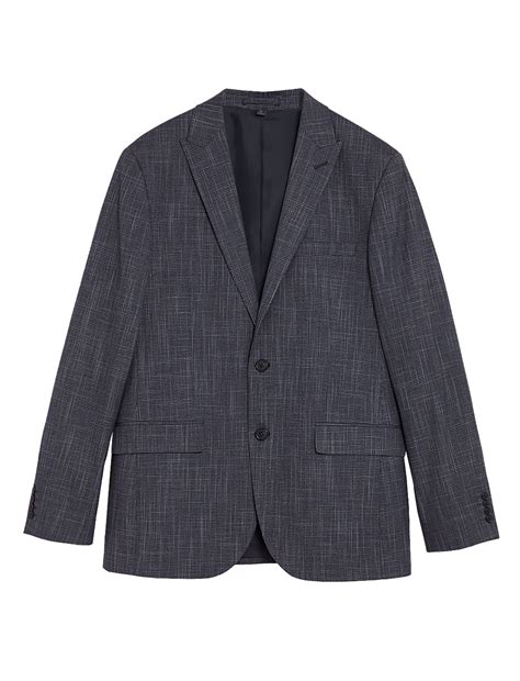 Buy Slim Fit Textured Suit Jacket at Marks & Spencer
