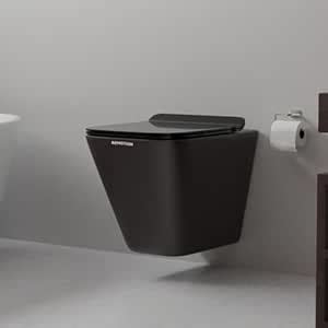 REMOTION Ceramic Commode Wall Mount/Wall Hung Western Toilet Commode ...