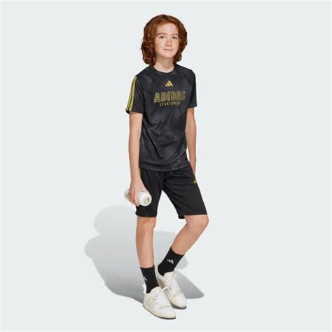 adidas House of Tiro Colors of Football Tee Kids - Black | adidas India
