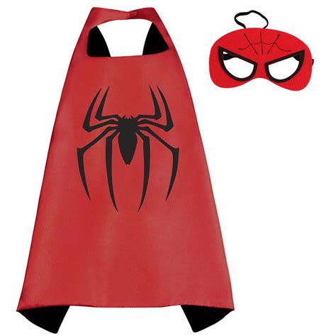 Buy Marvel Comics Costume - Spiderman Cape and Mask with Gift Box by ...